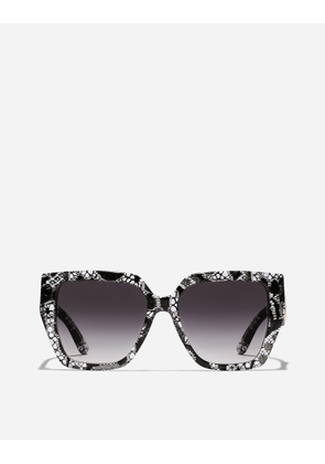 Dolce & Gabbana Dg Crossed Sunglasses - Woman Black Onesize