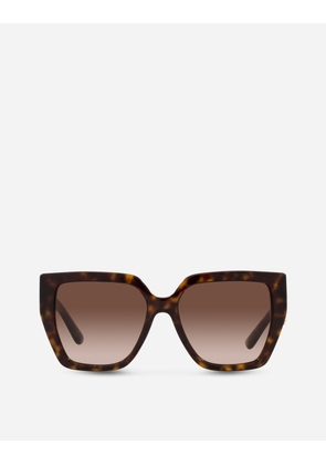 Dolce & Gabbana Dg Crossed Sunglasses - Woman Havana Onesize
