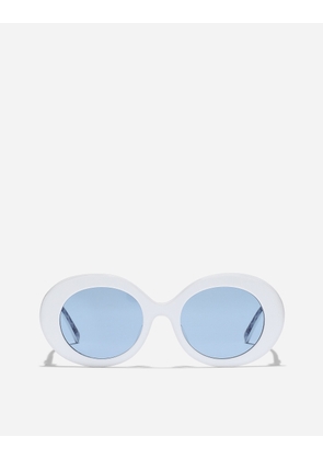 Dolce & Gabbana Dg Logo Sunglasses - Woman White Onesize