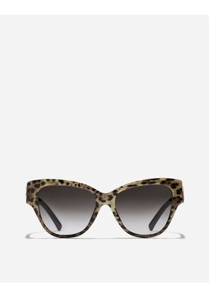 Dolce & Gabbana Dg Logo Sunglasses - Woman Brown Onesize