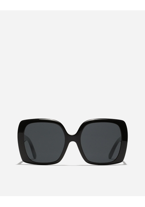 Dolce & Gabbana Dg Allure Sunglasses - Woman Black Acetate Onesize