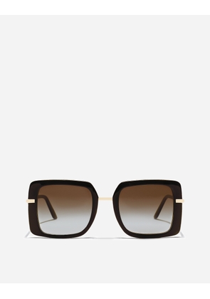 Dolce & Gabbana Dna Sunglasses - Woman Havana On Carretto Print Onesize