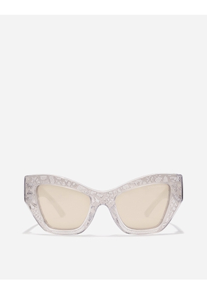 Dolce & Gabbana Dg Lace Sunglasses - Woman Silver Onesize