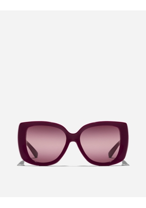 Dolce & Gabbana Everyday Sunglasses - Woman Burgundy Onesize