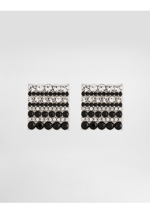 Dolce & Gabbana Enameled Cufflinks With Logo - Man Bijoux Silver Metal Onesize