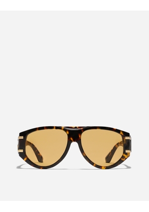 Dolce & Gabbana Dg Griffe Sunglasses - Woman Yellow Havana Onesize