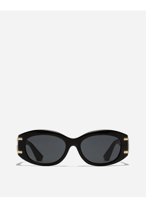 Dolce & Gabbana Dg Griffe Sunglasses - Woman Black Acetate Onesize