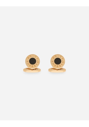 Dolce & Gabbana Round Logo Cufflinks - Man Bijoux Gold Metal Onesize