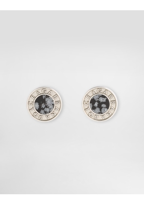 Dolce & Gabbana Logo Cufflinks With Stones - Man Bijoux Silver Metal Onesize