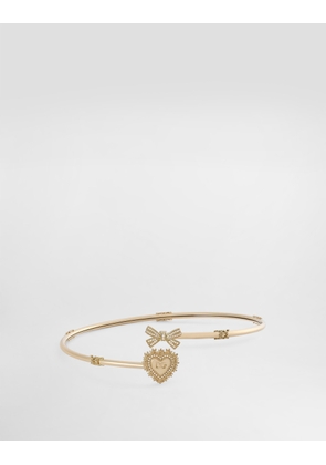 Dolce & Gabbana Devotion Choker In 18kt Yellow Gold With Diamonds - Woman Necklaces Gold S