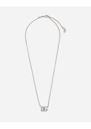 Dolce & Gabbana Chain Necklace With Dg Logo - Man Bijoux Silver Metal Onesize