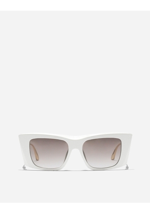 Dolce & Gabbana Dg Diva Sunglasses - Woman White Onesize
