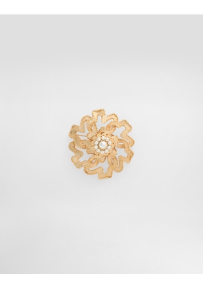 Dolce & Gabbana Sicilian Gentlemen Brooch - Man Bijoux Gold Metal Onesize