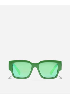Dolce & Gabbana Dna Logo Sunglasses - Man Sunglasses Green Onesize