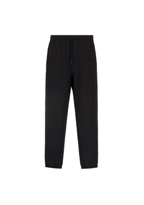 Emporio Armani Jacquard Logo Lyocell-Blend Jersey Joggers