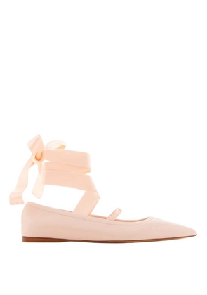 Ferragamo Ankle Ribbon Ballet Flats