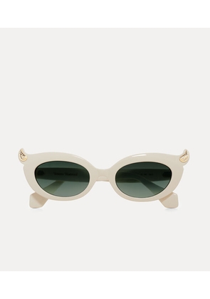 Vivienne Westwood Soo Sunglasses White Acetate Women