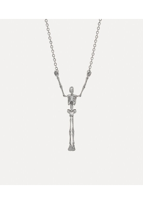 Vivienne Westwood Skeleton Long Necklace Silver Brass Unisex