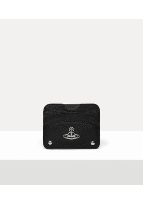 Vivienne Westwood Half Moon Card Holder Pu Grain Black One Size Unisex
