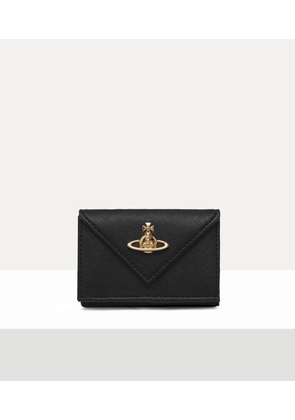 Vivienne Westwood Envelope Billfold Faux Leather Black-3d-orb One Size Women