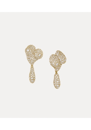 Vivienne Westwood Mimosa Pave Earrings Gold Cubic Zirconia Women