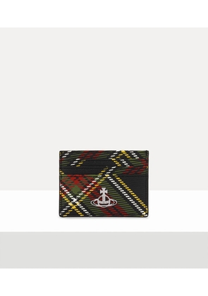 Vivienne Westwood Flat Card Holder Saffiano Leather Printed Chelsea- One Size Women