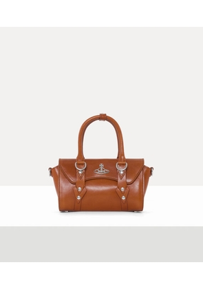 Vivienne Westwood Bettina Mini Crossbody Shiny Veget Tanned Camel