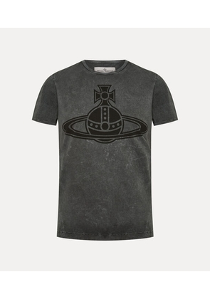 Vivienne Westwood Paris Orb Peru T-shirt Cracked Fluo Jersey Ghost S Unisex