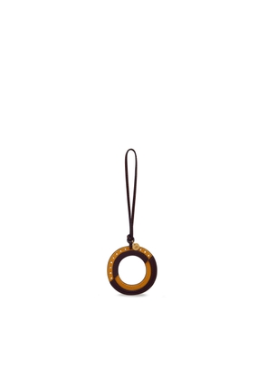 Mulberry Women's Bi-Colour Leather Keyring - O Deep Amber