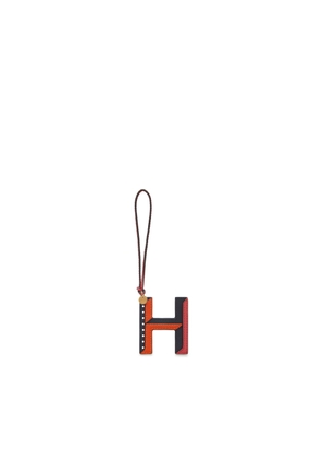 Mulberry Women's Tri-Colour Leather Keyring - H Midnight