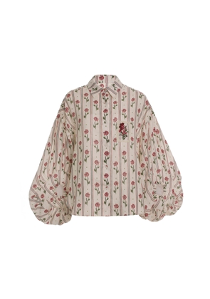 Agua by Agua Bendita Agar Puff-Sleeve Top - Moda Operandi