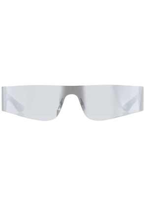 Balenciaga Silver Rectangular Unisex Sunglasses BB0041S 002 99