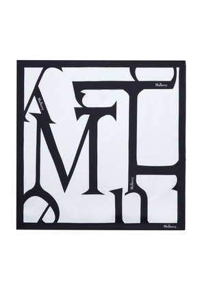 Mulberry Women's Mulberry Lettering Square Eggshell-Black