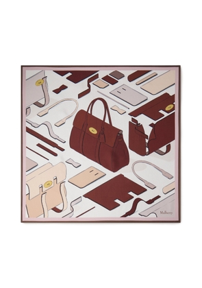 Mulberry Women's Square Scarf - Bayswater Workshop Blossom Pink