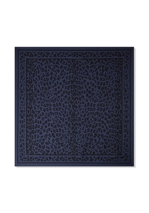 Mulberry Women's Square Scarf - Leopard Night Sky