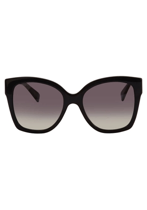 Gucci Grey Gradient Butterfly Ladies Sunglasses GG0459S 001 54