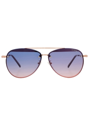 Guess Factory Blue Gradient Pilot Ladies Sunglasses GF0386 28W 63