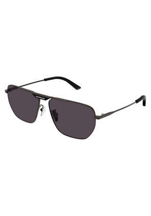 Balenciaga Grey Navigator Mens Sunglasses BB0298SA 001 61