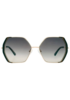 Guess Factory Brown Gradient Butterfly Ladies Sunglasses GF0387 32F 57