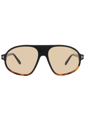 Tom Ford Erol Photochromatic Brown Pilot Mens Sunglasses FT1178 56E 58