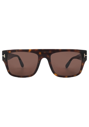 Tom Ford Dunning Brown Browline Mens Sunglasses FT0907 52E 55