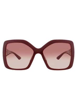 Gucci Burgundy Gradient Square Ladies Sunglasses GG2015S 002 59