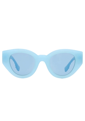 Burberry Blue Oval Ladies Sunglasses BE4390 408680 47