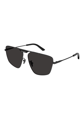 Balenciaga Grey Navigator Mens Sunglasses BB0246SA 001 61