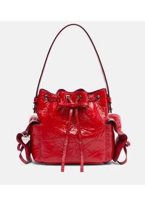 Acne Studios Multipocket Mini leather bucket bag