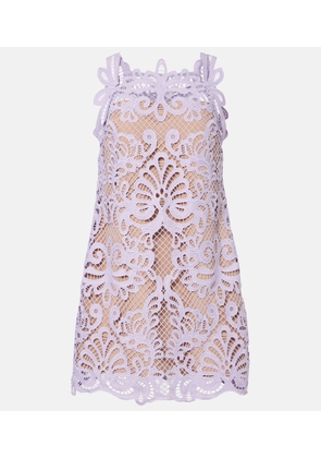 Self-Portrait Guipure lace minidress