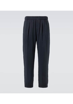 Giorgio Armani Silk-blend tapered pants