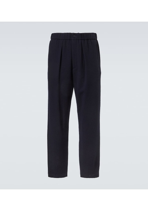 Giorgio Armani Wool and cashmere-blend straight pants