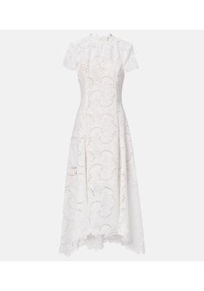 Oscar de la Renta Guipure lace midi dress