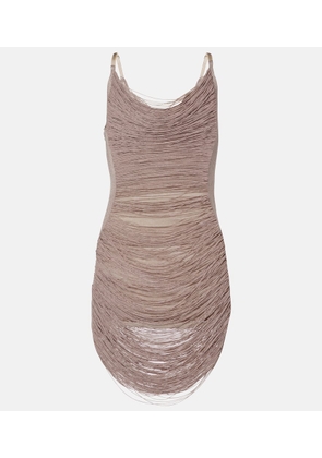 The Attico Fringed minidress